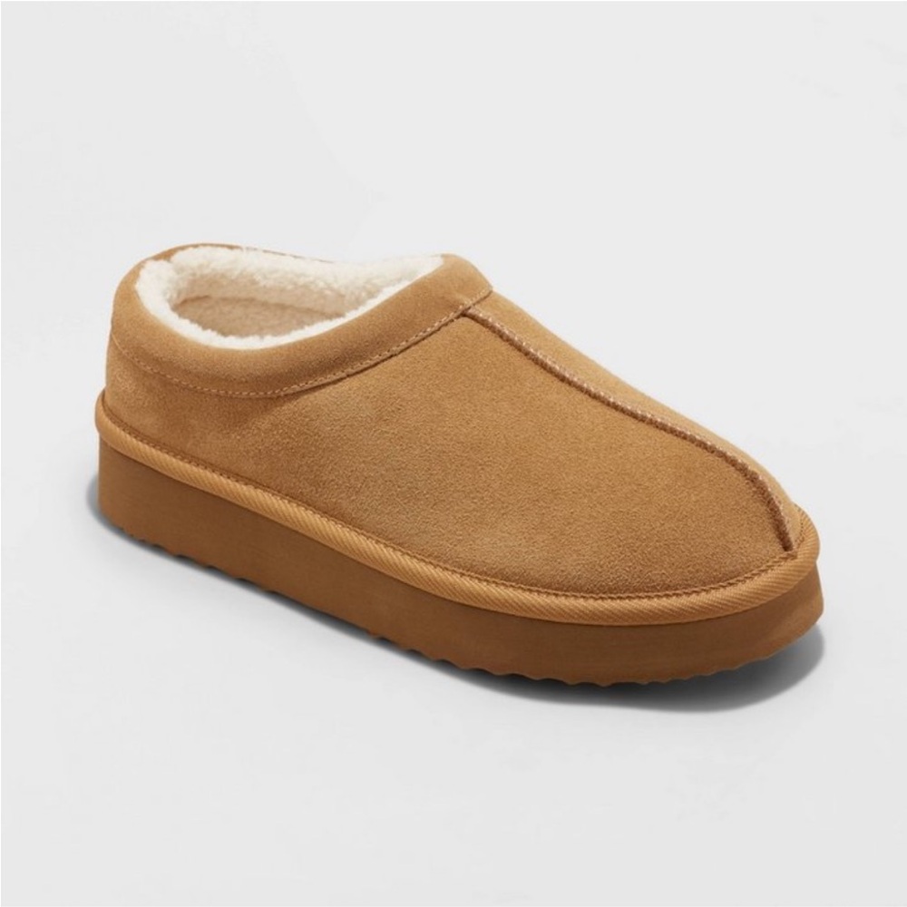Women’s Amira Suede Clog Slippers Stars Above Chestnut Brand New NWT Size 7